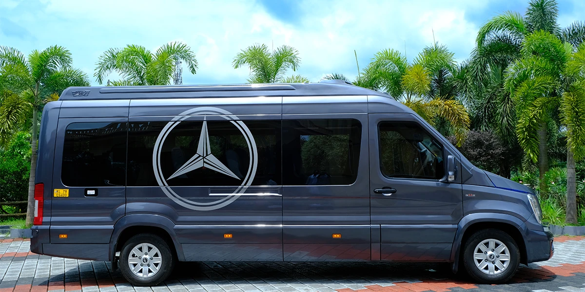 KJ Travel premium passenger van for comfortable airport and group transfers