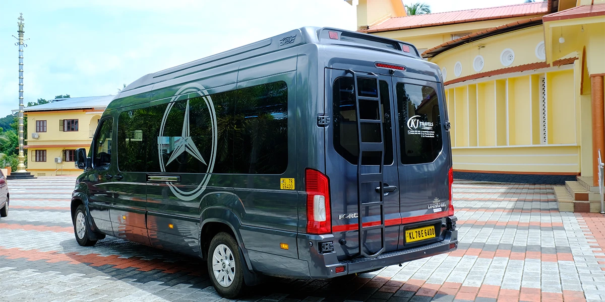 KJ Travels luxury minibus for comfortable group transportation services